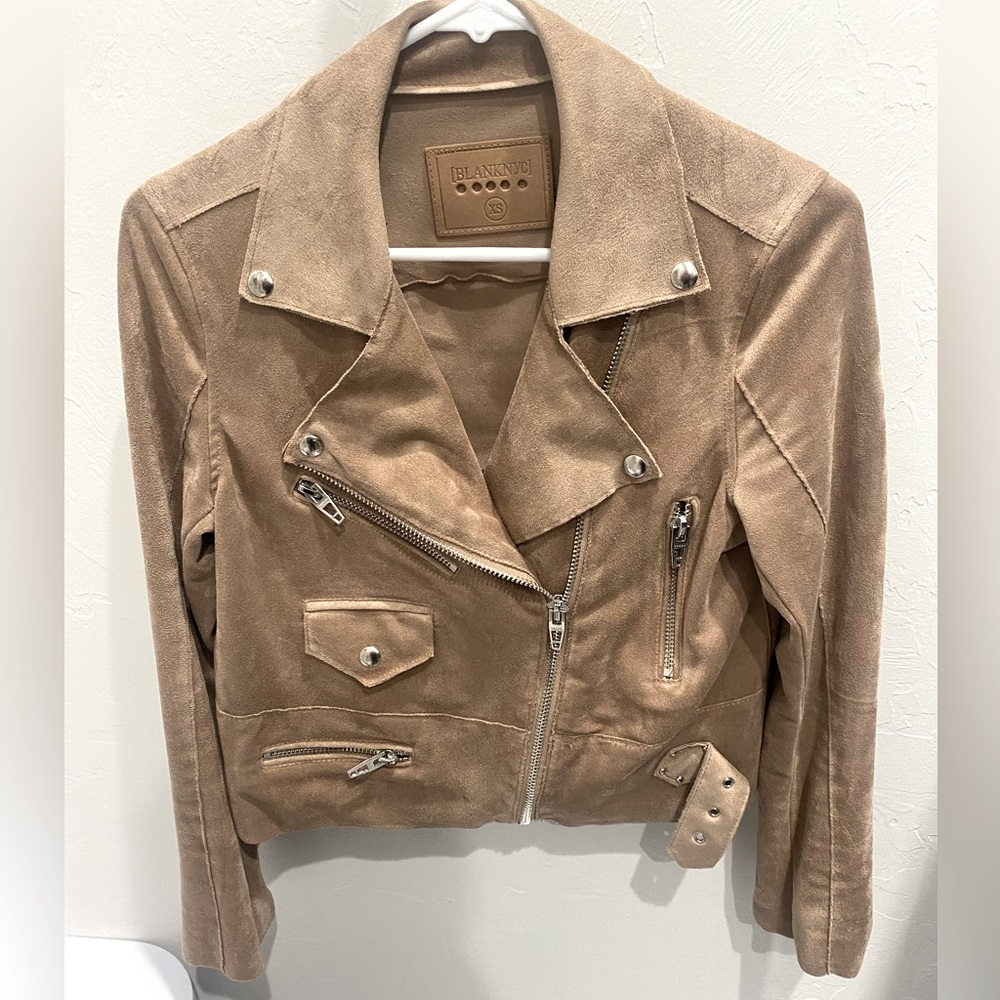Anthropologie BlankNYC suede Moto jacket